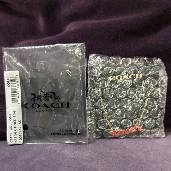 Coach Signature Red Script Necklace - Picture 5 of 6